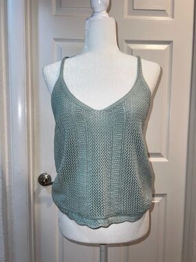 Urban Heritage Sage Green Knit V-Neck Camisole Size XL